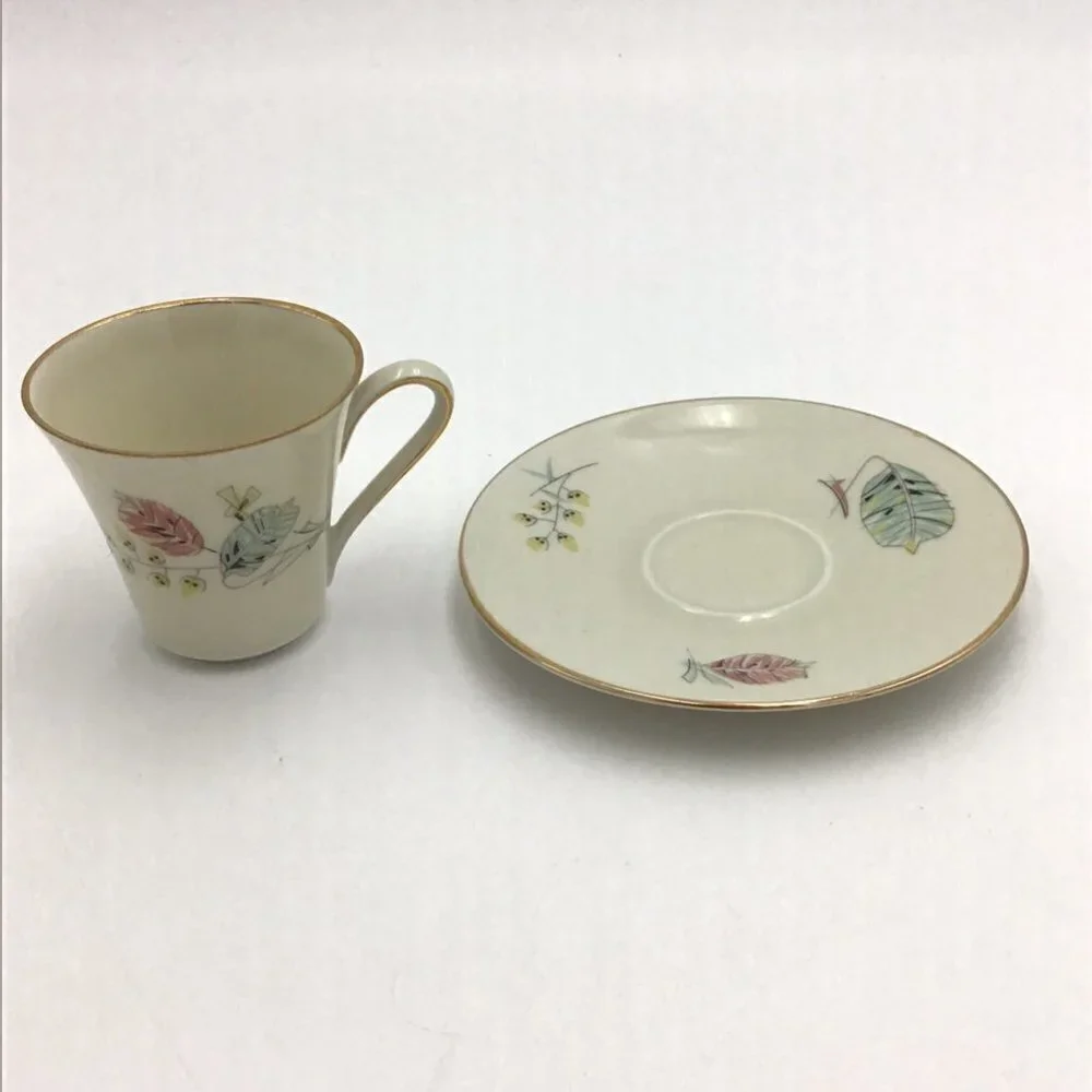 Vintage Zeh Scherzer Bavaria Germany Tea Cup and Saucer